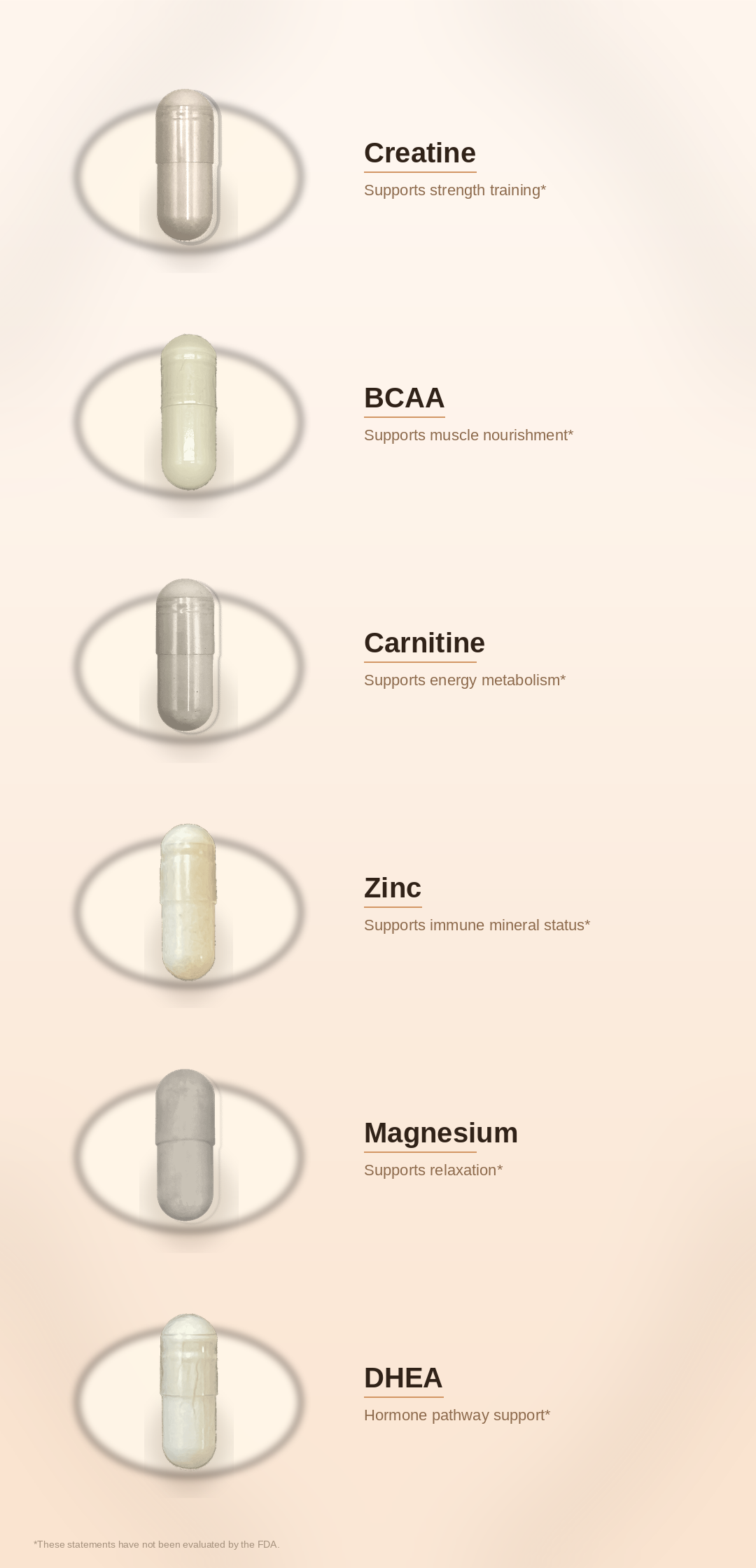 SPADRA Muscle Preserve Pack ingredients