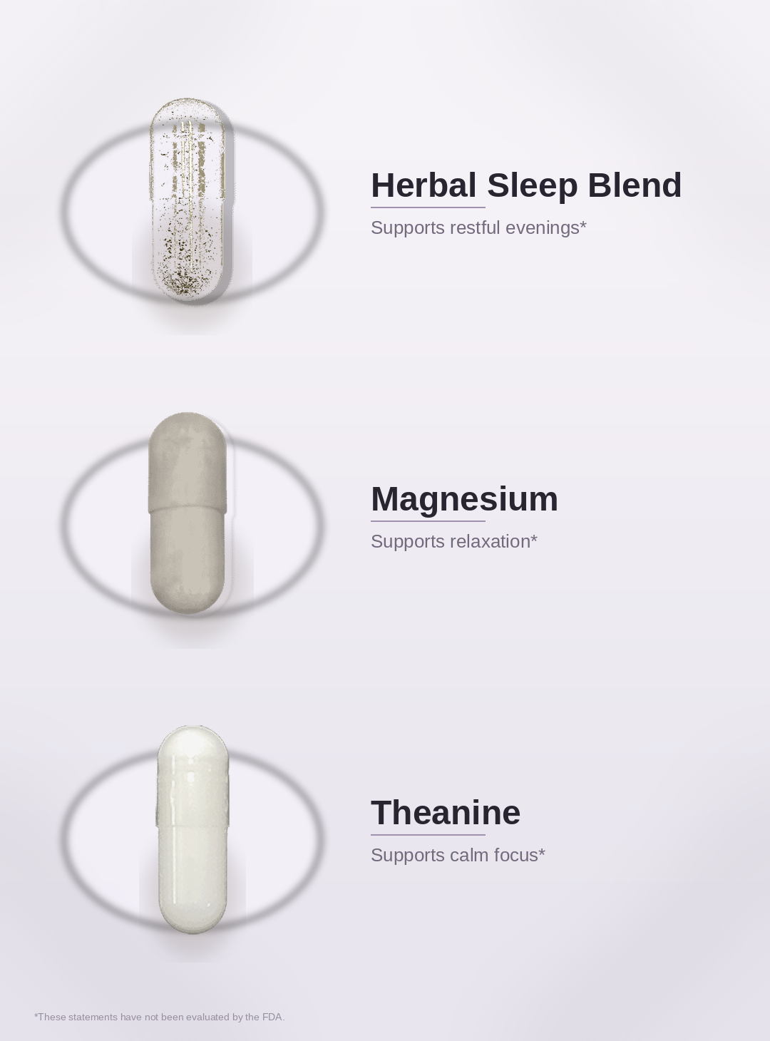 SPADRA Sleep Pack ingredients
