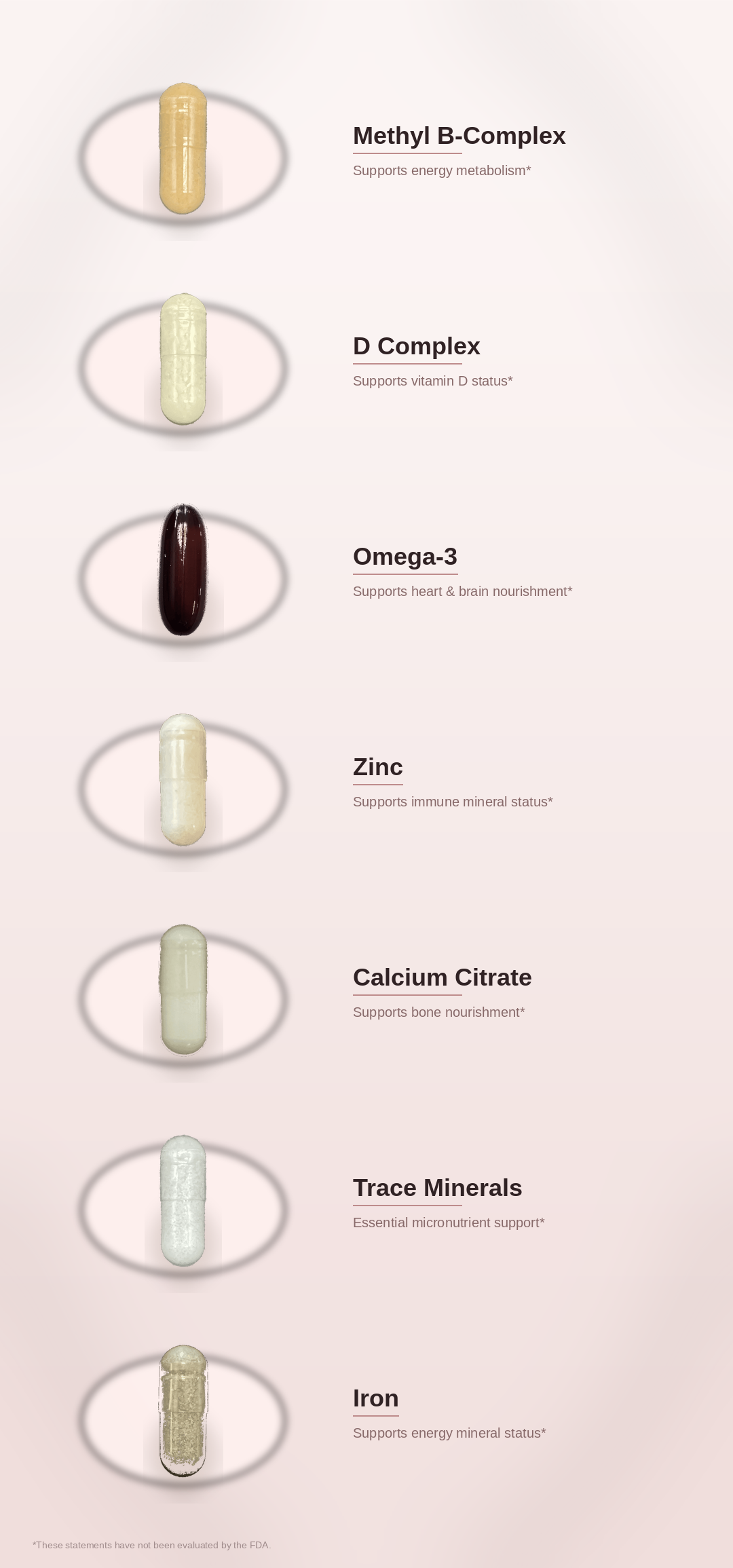 SPADRA Vegan Nutrient Pack ingredients