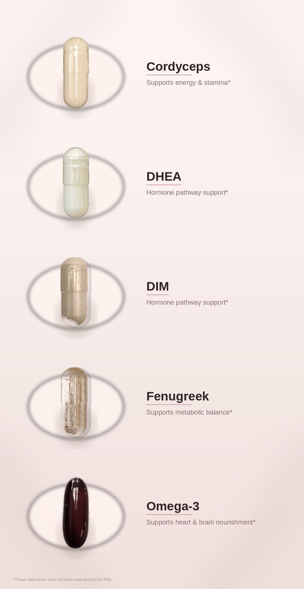 SPADRA Women's Daily Nutrient Pack ingredients